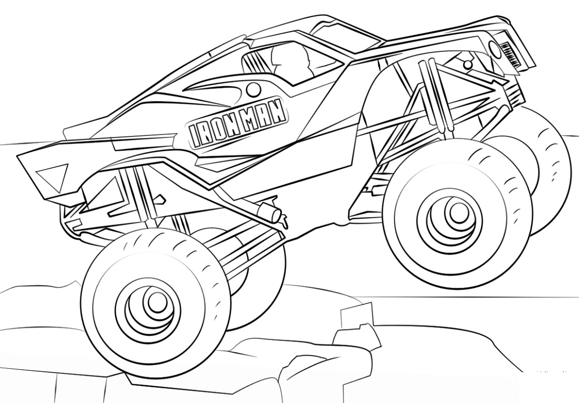 75 Monster Truck Coloring Pages for Kids Printable 46