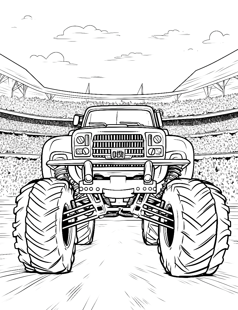 75 Monster Truck Coloring Pages for Kids Printable 49