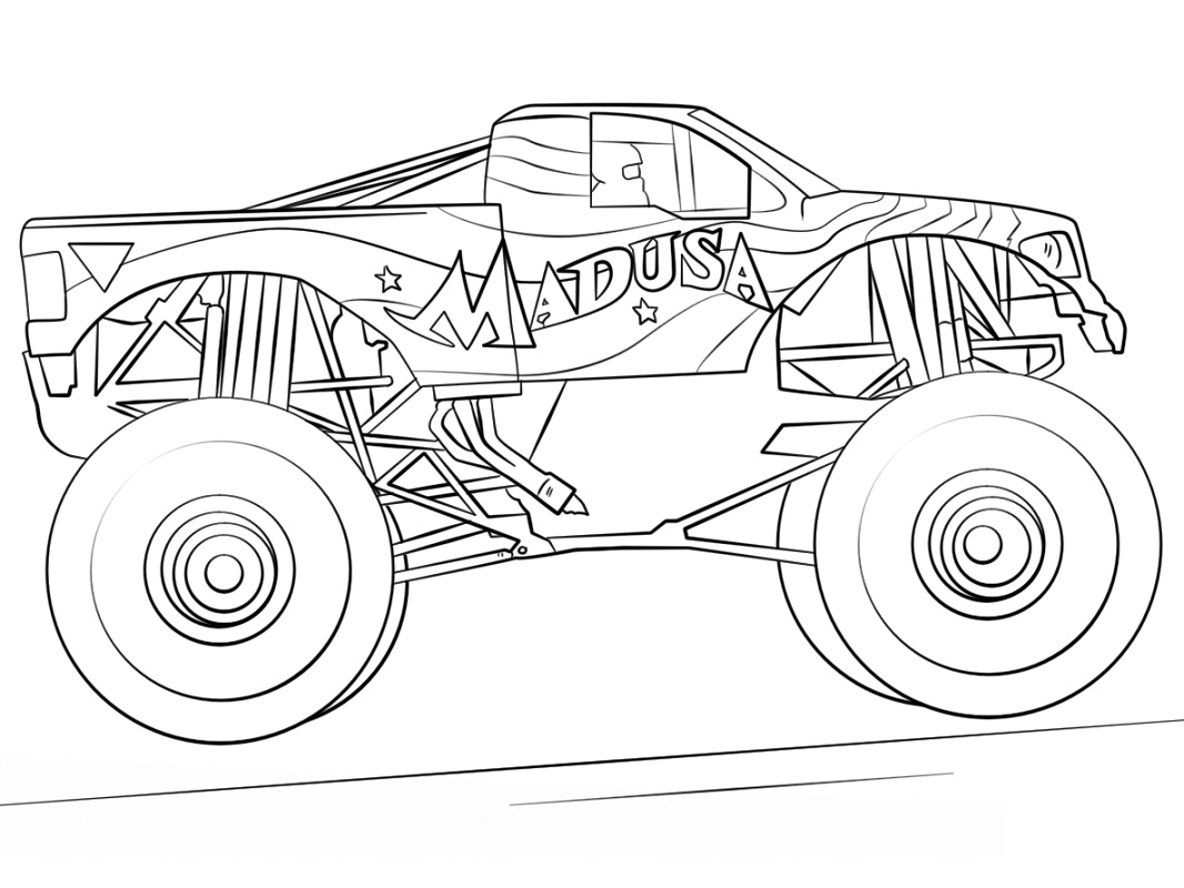 75 Monster Truck Coloring Pages for Kids Printable 52