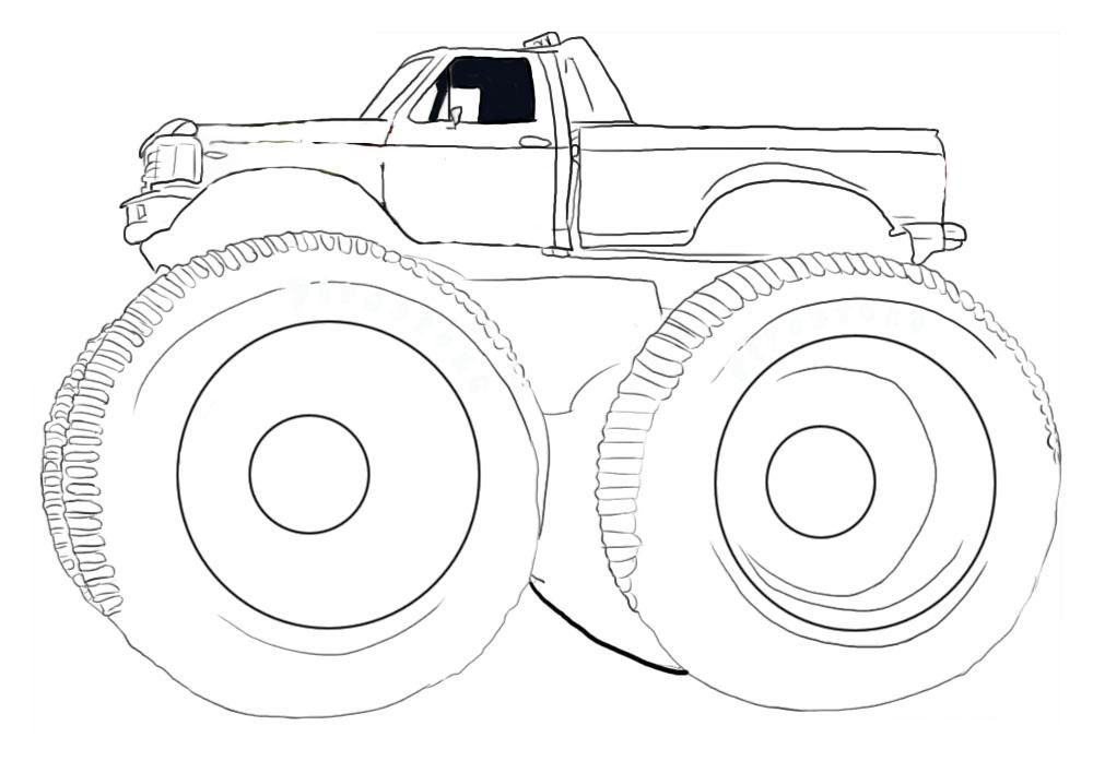 75 Monster Truck Coloring Pages for Kids Printable 56