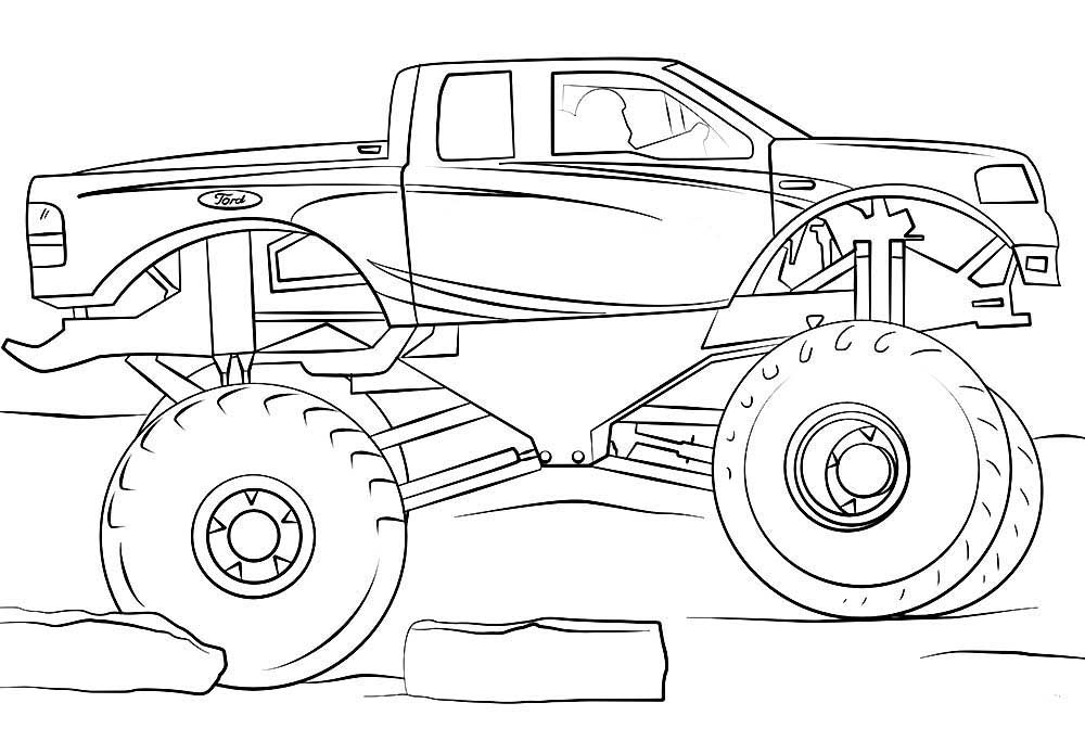 75 Monster Truck Coloring Pages for Kids Printable 65