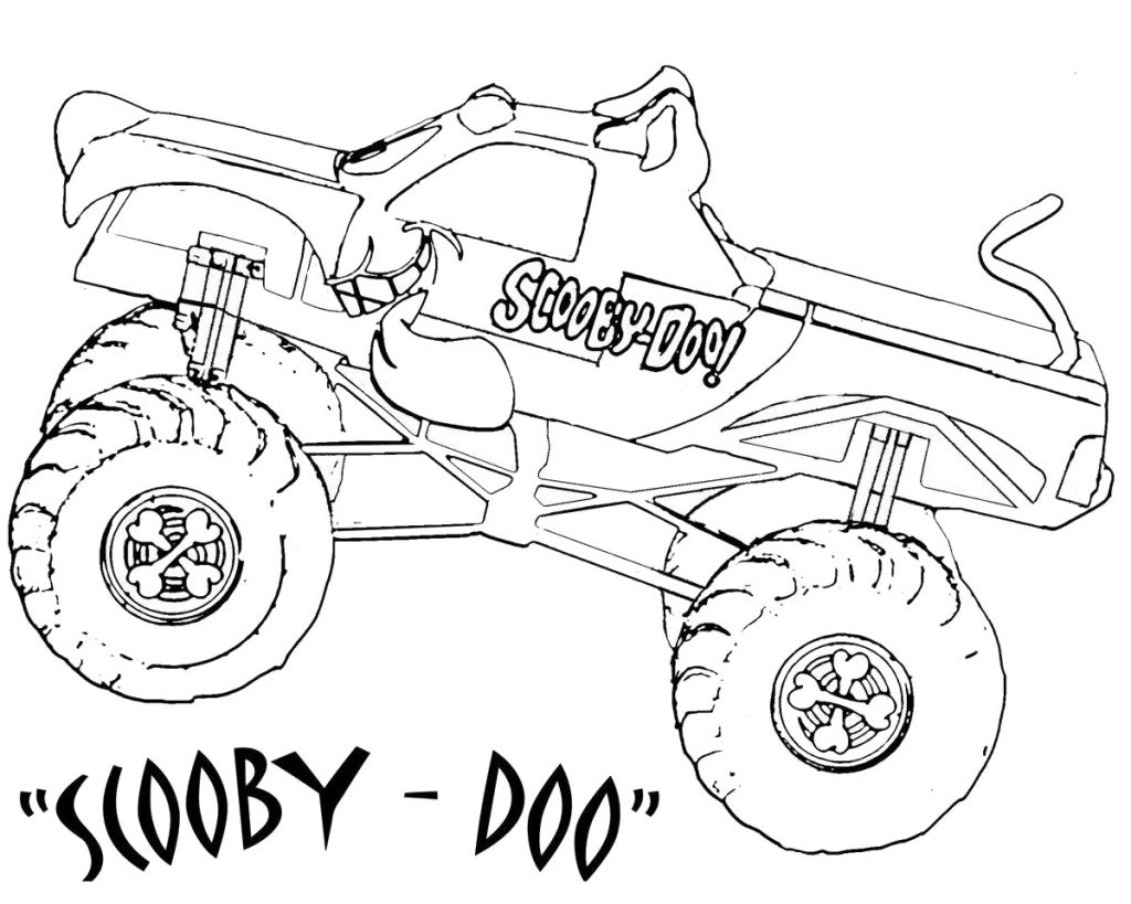 75 Monster Truck Coloring Pages for Kids Printable 66