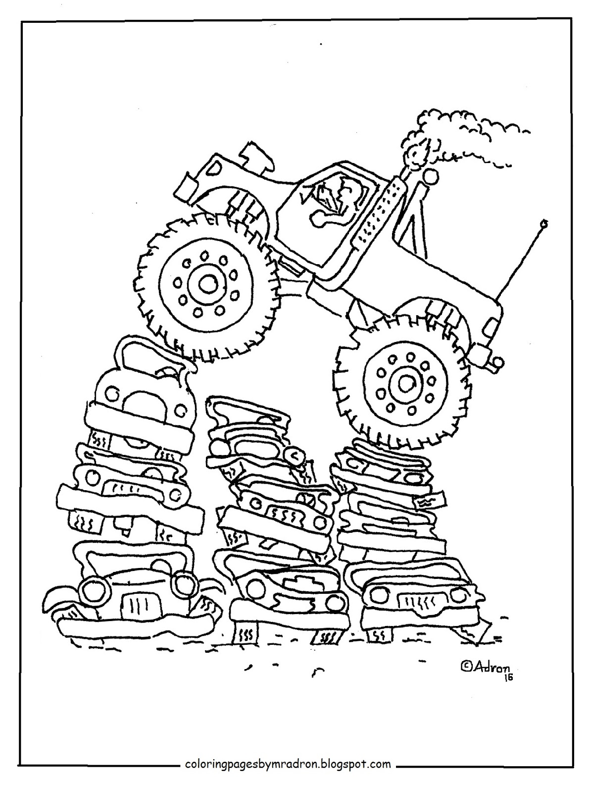 75 Monster Truck Coloring Pages for Kids Printable 73