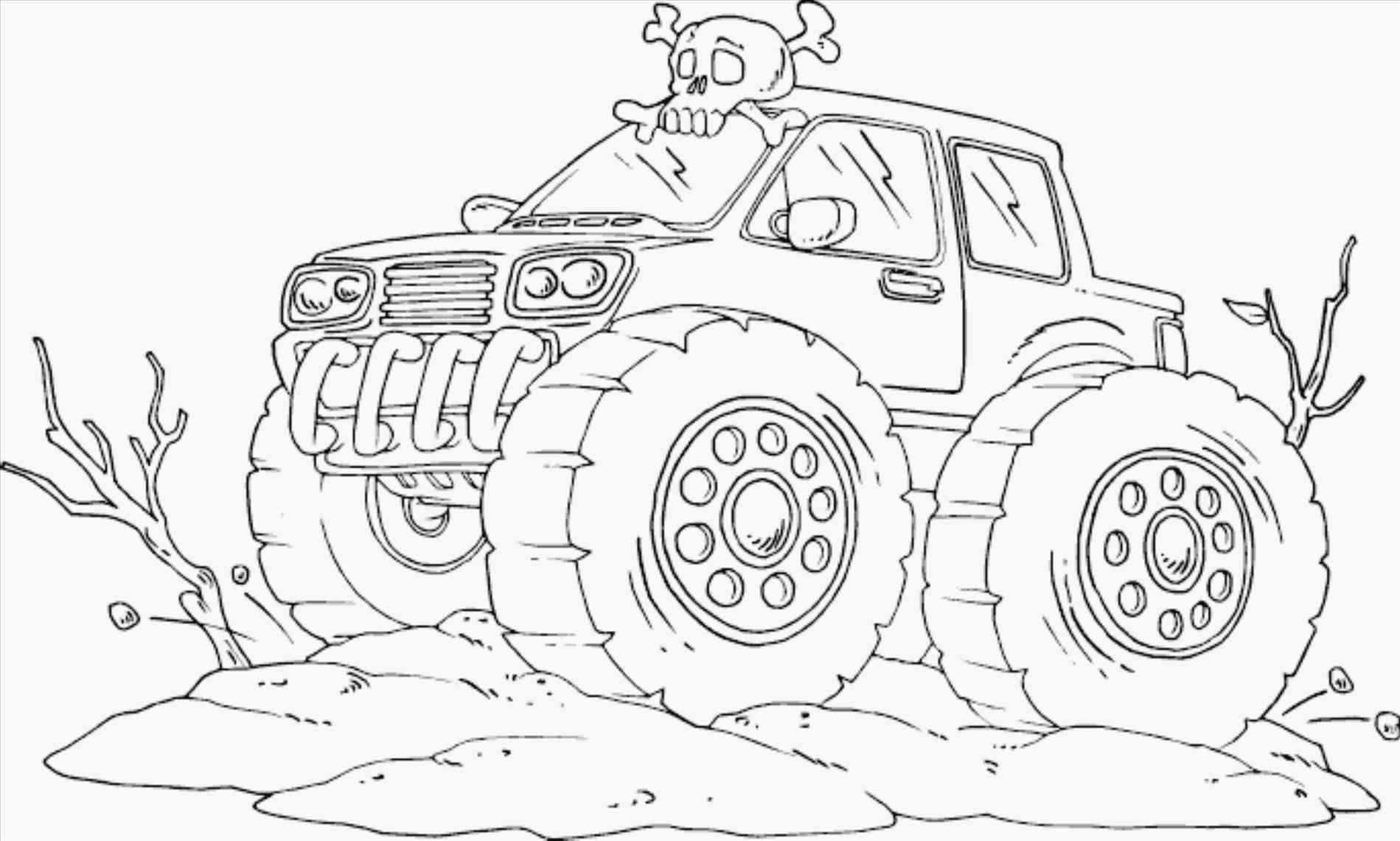 75 Monster Truck Coloring Pages for Kids Printable 75