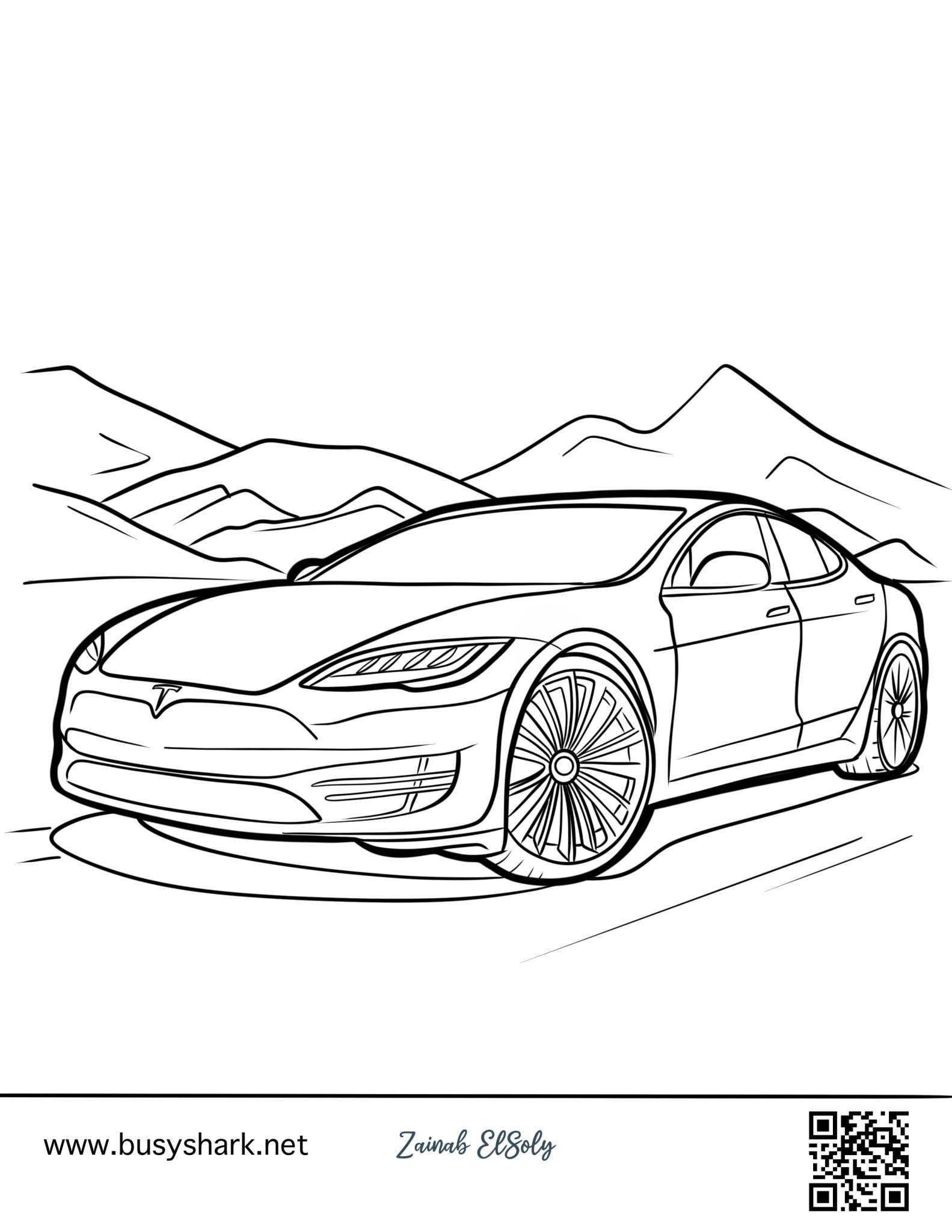 76 Cool Tesla Coloring Pages Printable 19