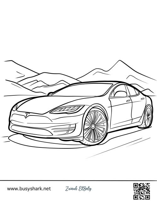 76 Cool Tesla Coloring Pages Printable 20