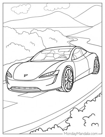 76 Cool Tesla Coloring Pages Printable 29