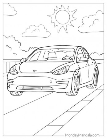 76 Cool Tesla Coloring Pages Printable 47