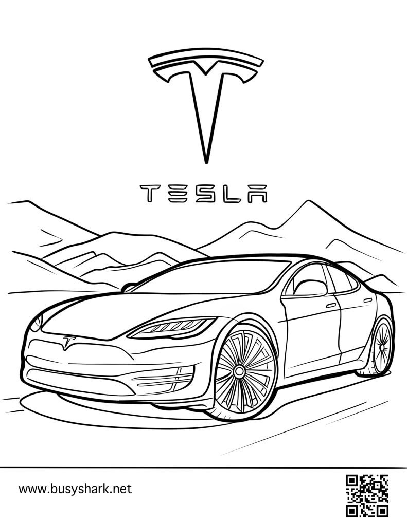 76 Cool Tesla Coloring Pages Printable 64