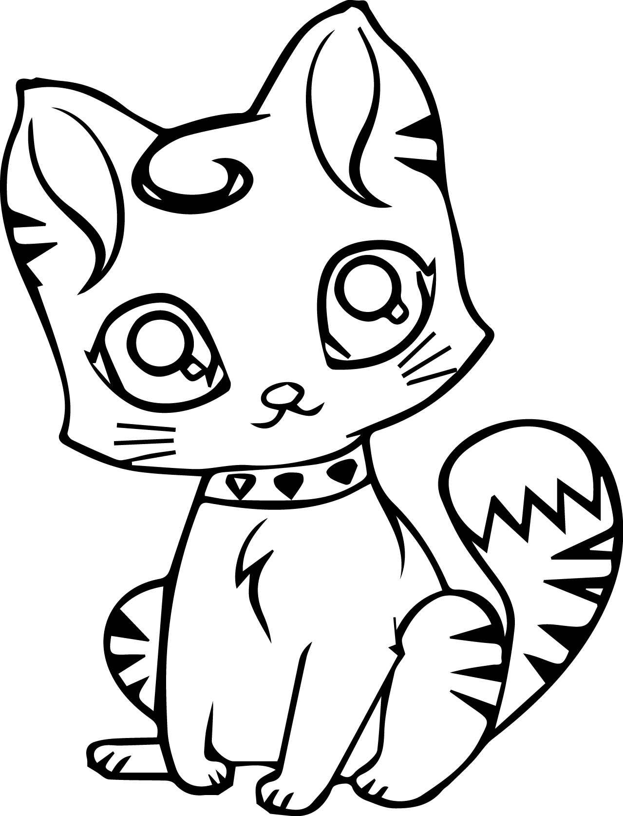 76 Kitten Coloring Pages Printable 1