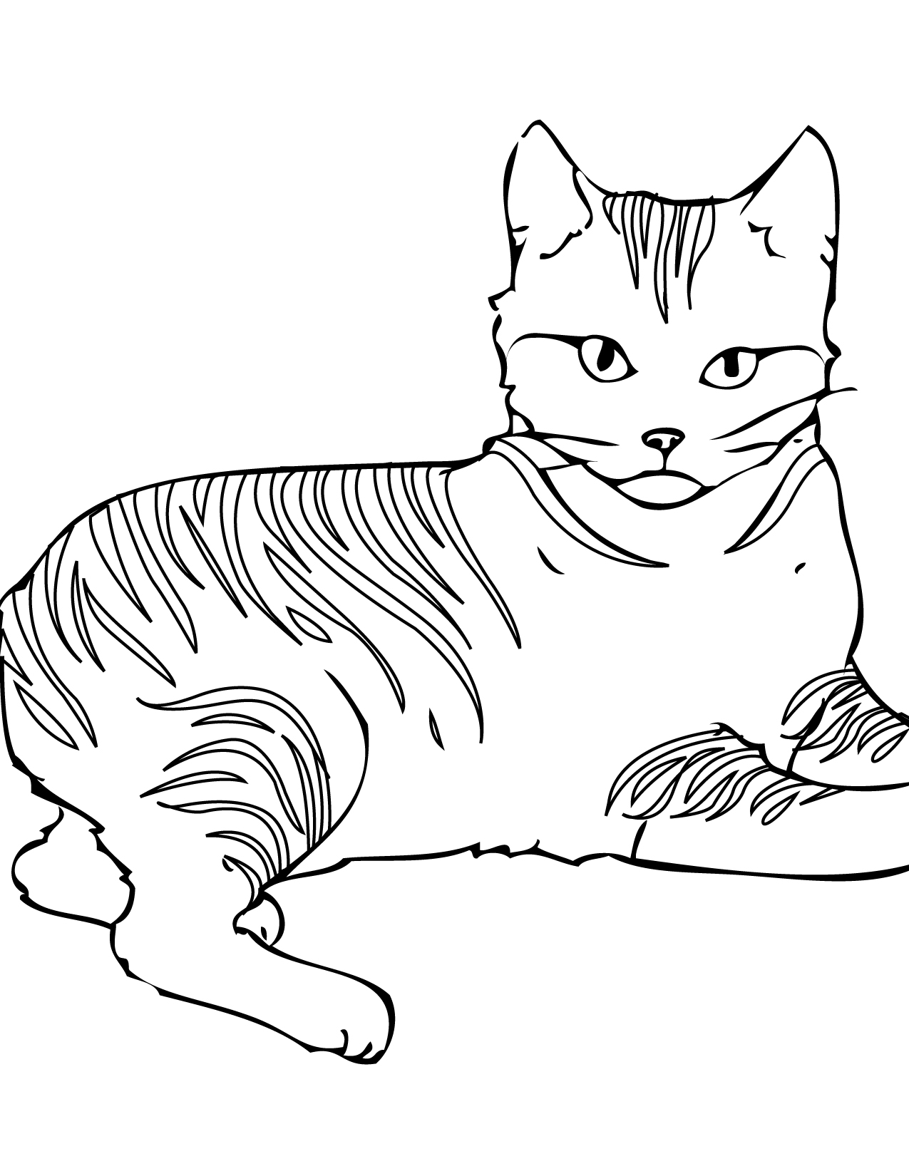 76 Kitten Coloring Pages Printable 11