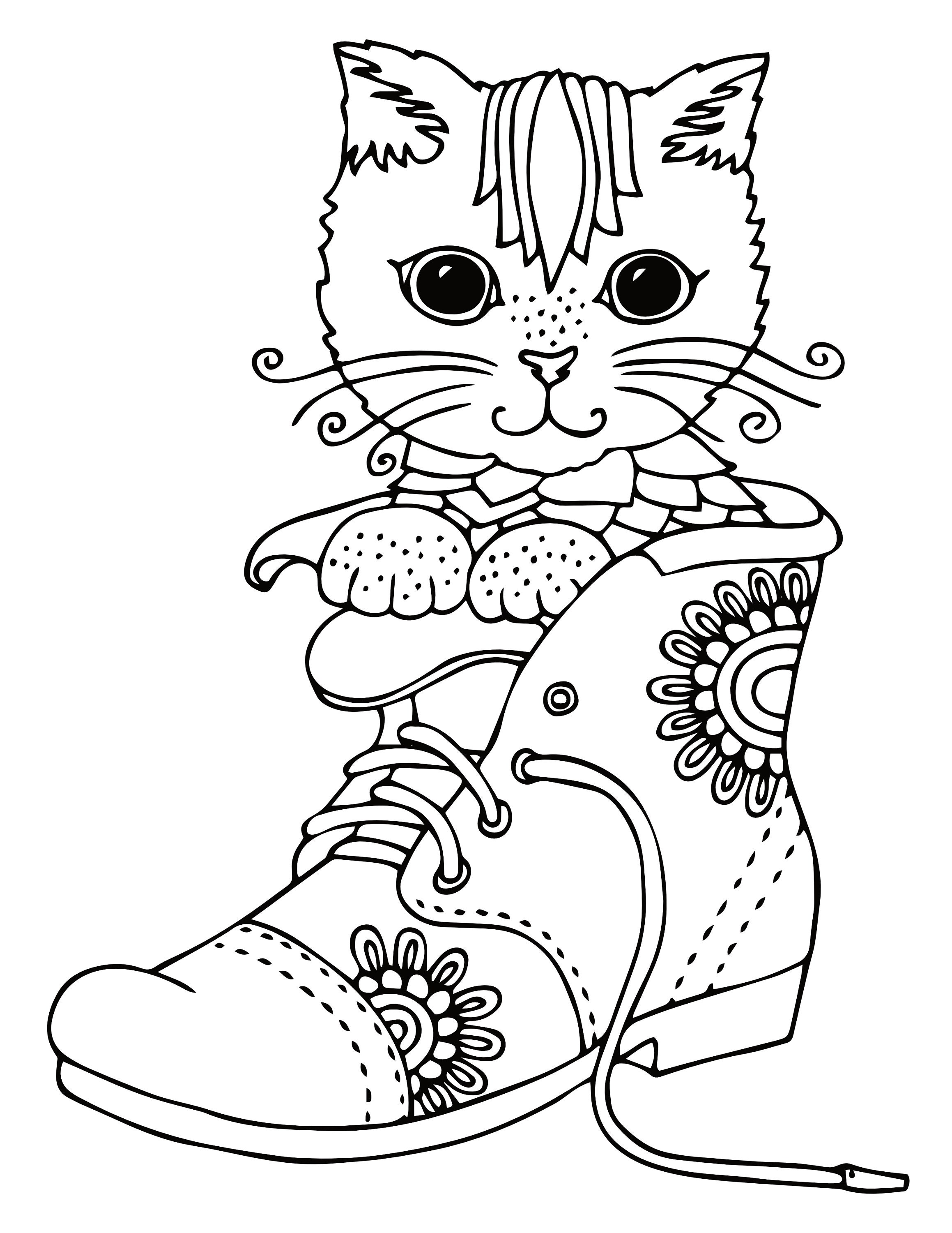 76 Kitten Coloring Pages Printable 23