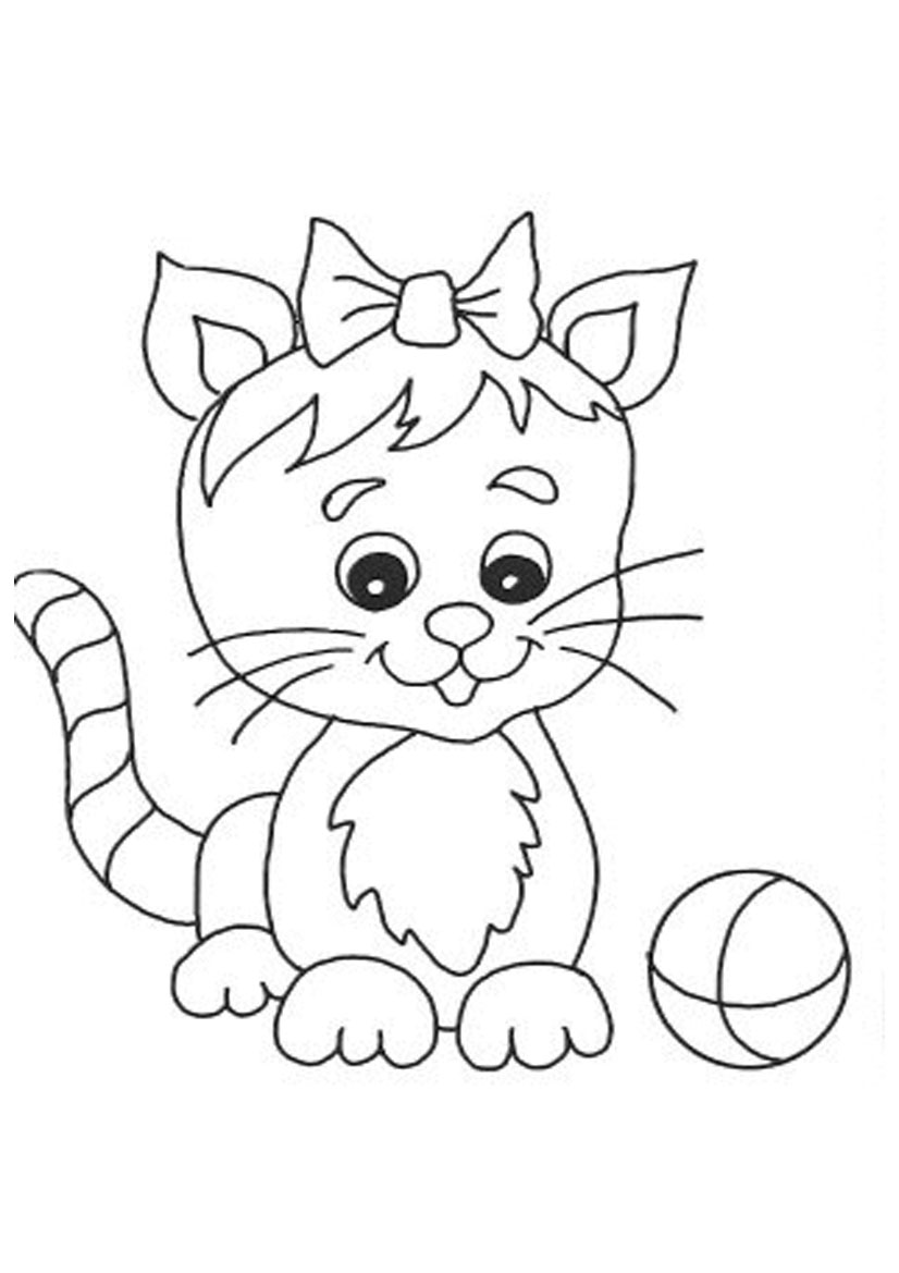 76 Kitten Coloring Pages Printable 30