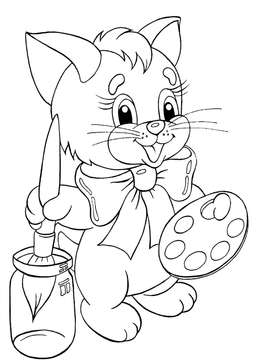 76 Kitten Coloring Pages Printable 34