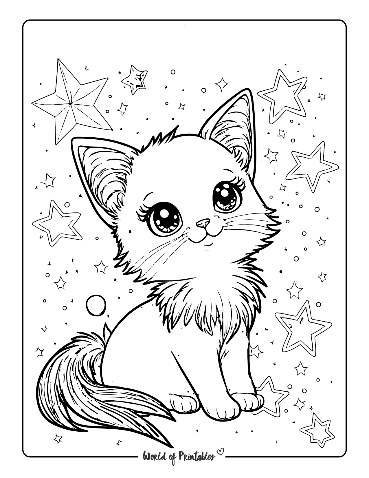 76 Kitten Coloring Pages Printable 38