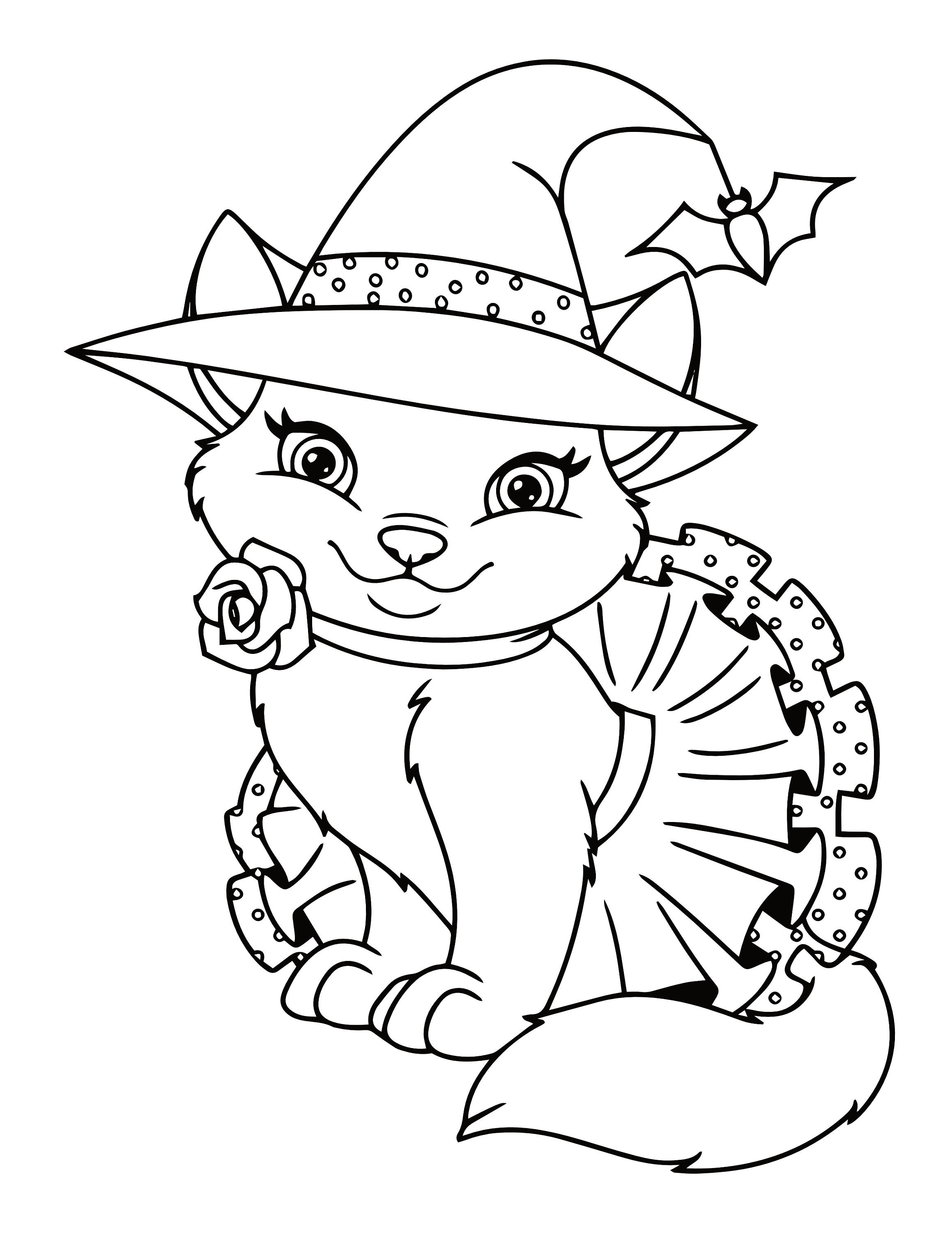 76 Kitten Coloring Pages Printable 40