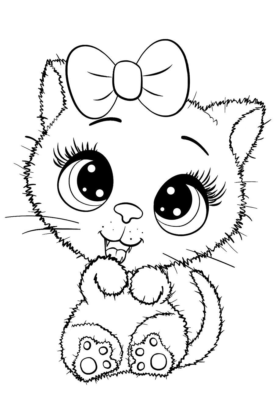 76 Kitten Coloring Pages Printable 49