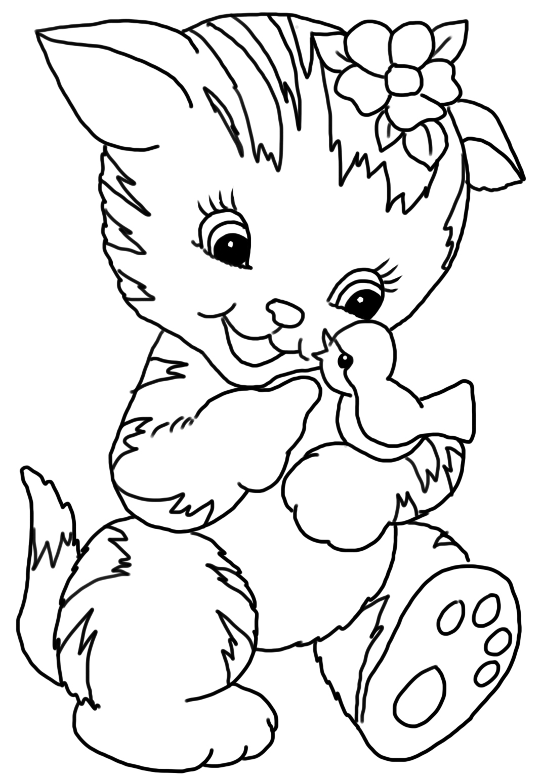 76 Kitten Coloring Pages Printable 70