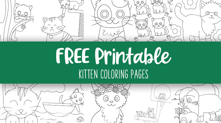 76 Kitten Coloring Pages Printable 8