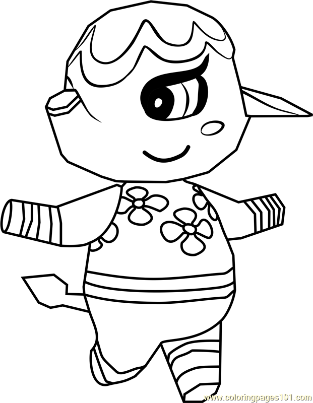 80 Animal Crossing Coloring Pages Printable 17