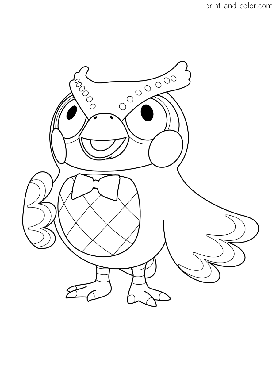 80 Animal Crossing Coloring Pages Printable 20