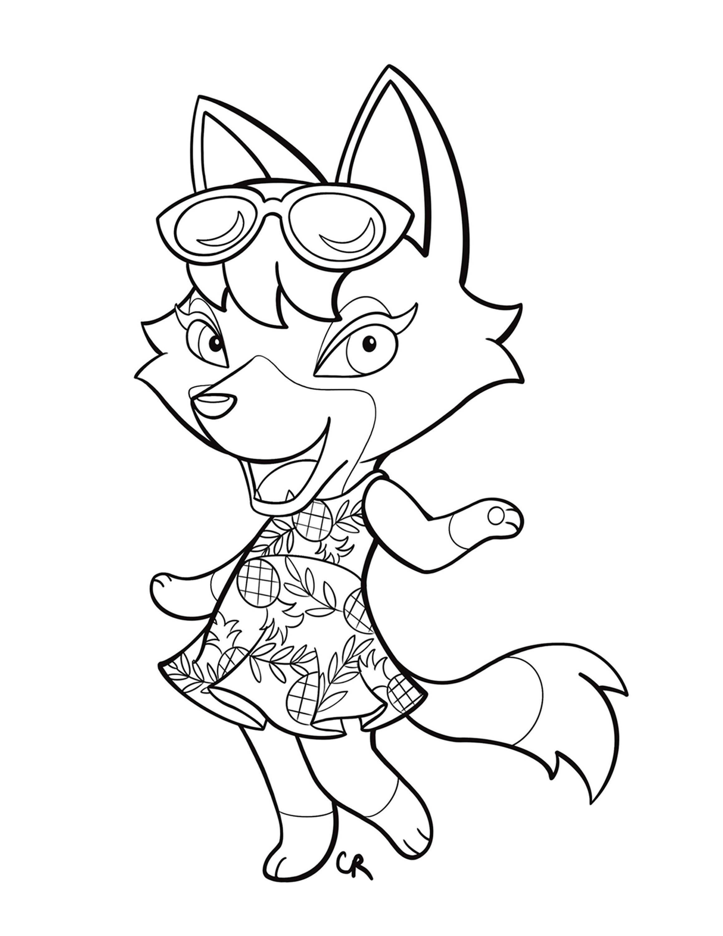 80 Animal Crossing Coloring Pages Printable 24