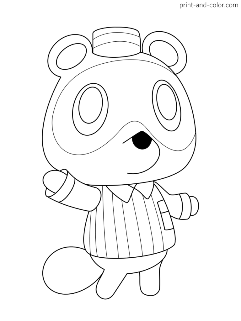 80 Animal Crossing Coloring Pages Printable 30