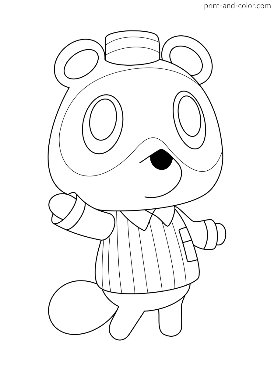 80 Animal Crossing Coloring Pages Printable 31