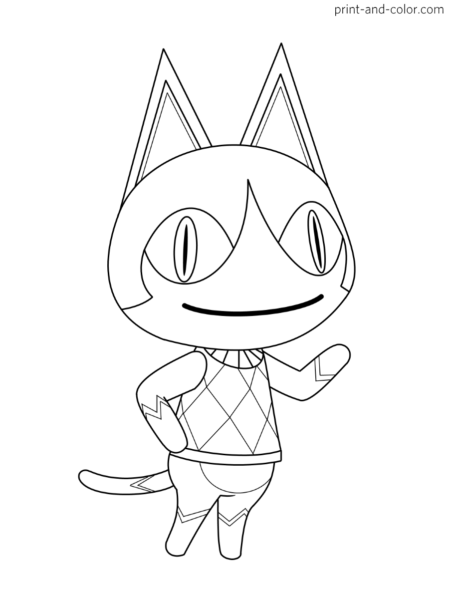 80 Animal Crossing Coloring Pages Printable 35