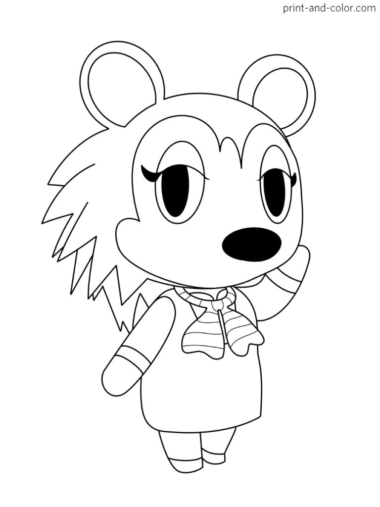 80 Animal Crossing Coloring Pages Printable 36