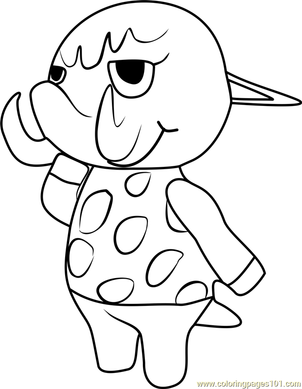 80 Animal Crossing Coloring Pages Printable 42