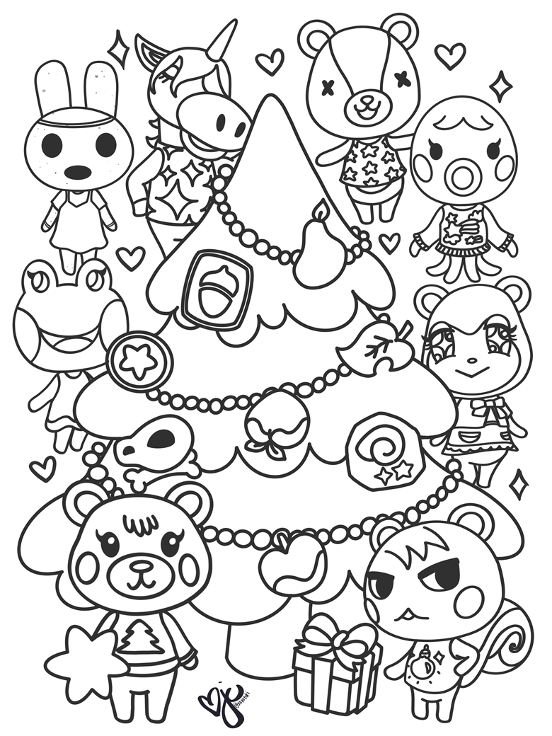 80 Animal Crossing Coloring Pages Printable 45