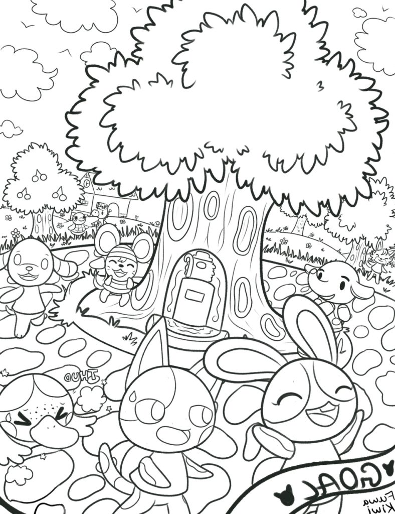 80 Animal Crossing Coloring Pages Printable 5