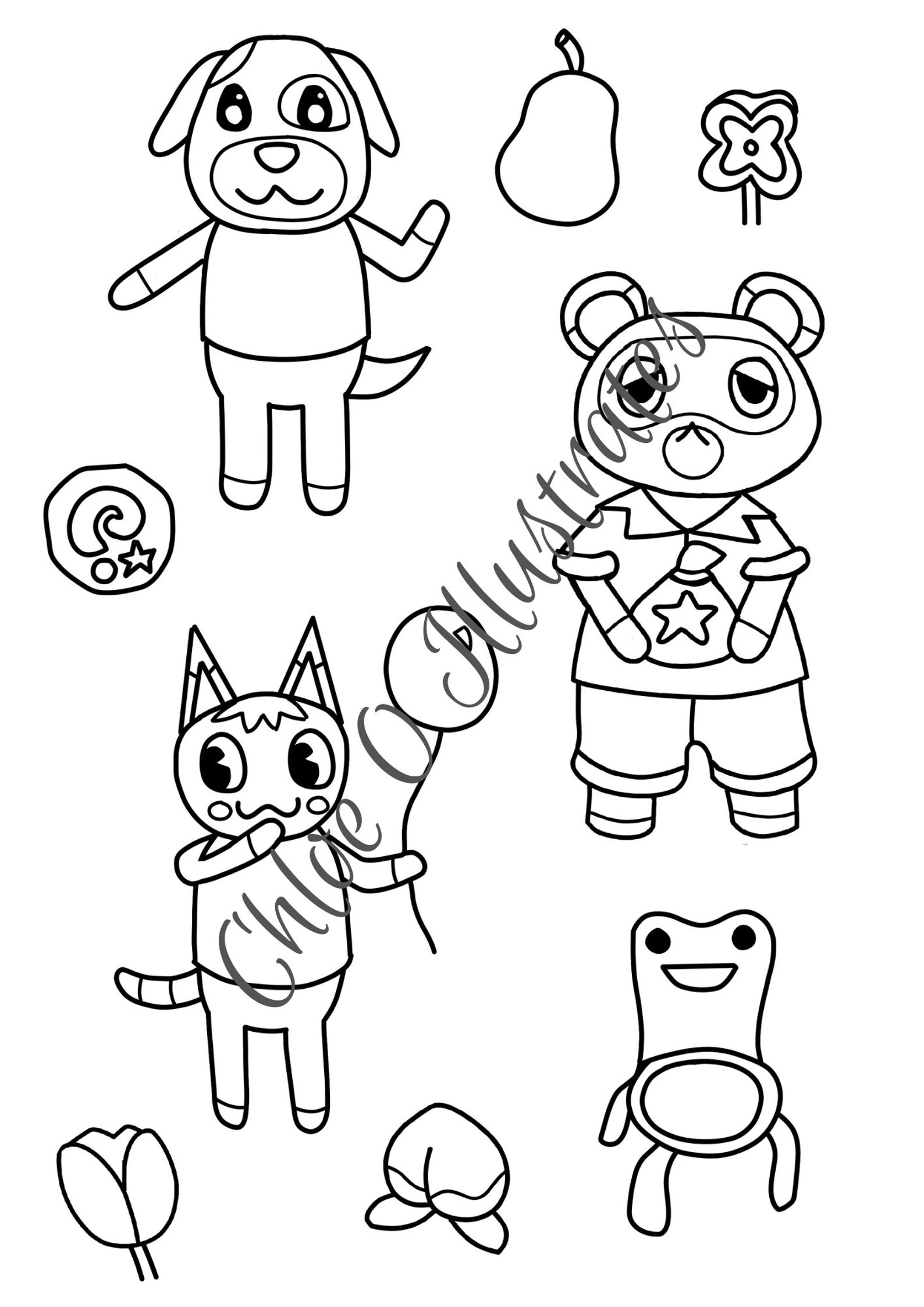 80 Animal Crossing Coloring Pages Printable 51