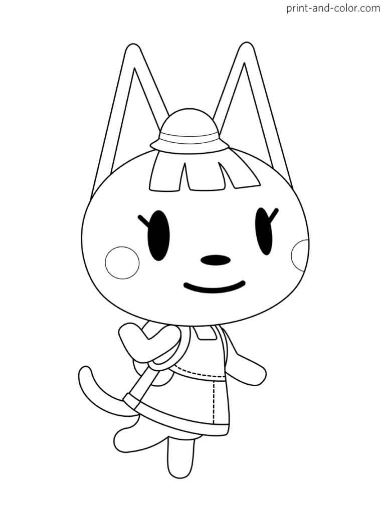 80 Animal Crossing Coloring Pages Printable 53