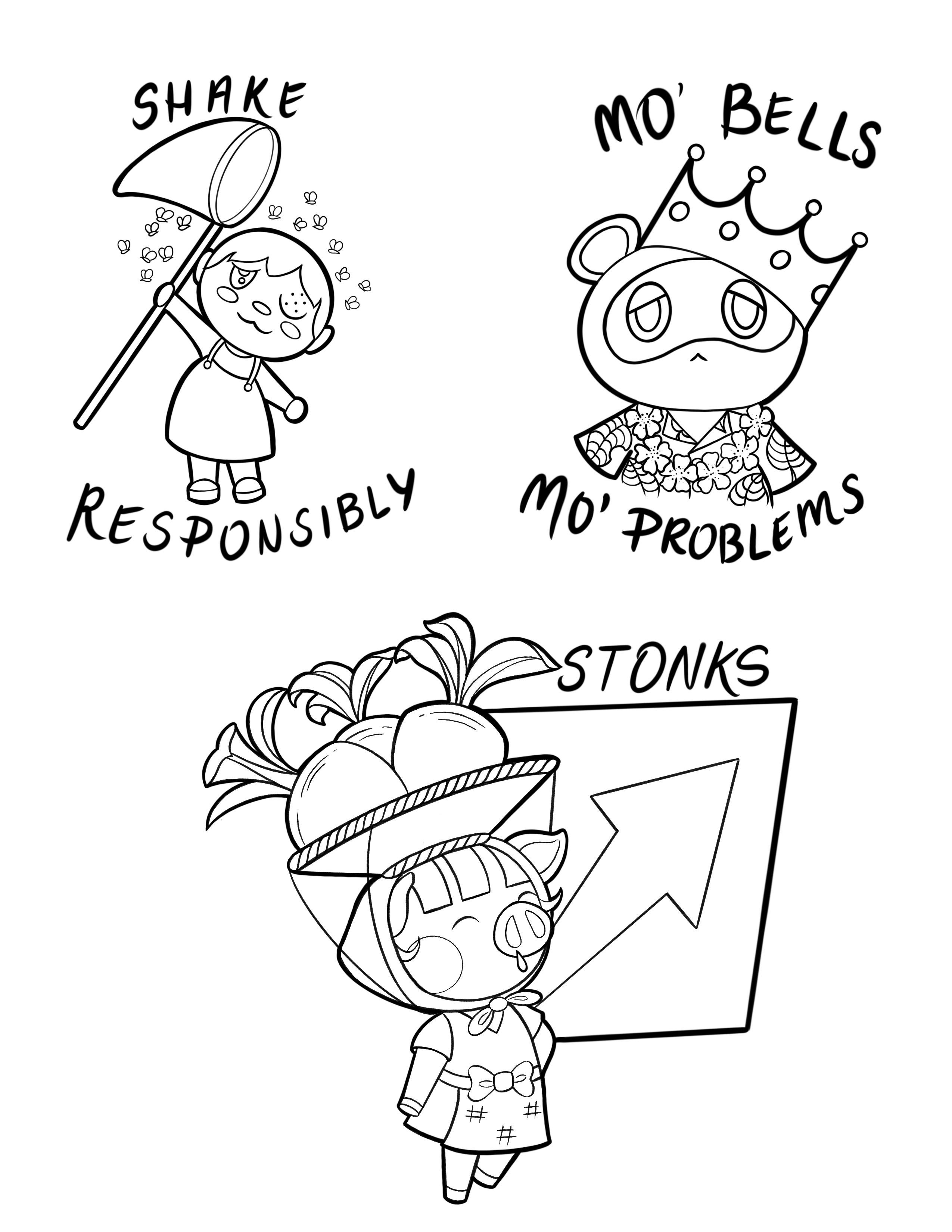 80 Animal Crossing Coloring Pages Printable 56