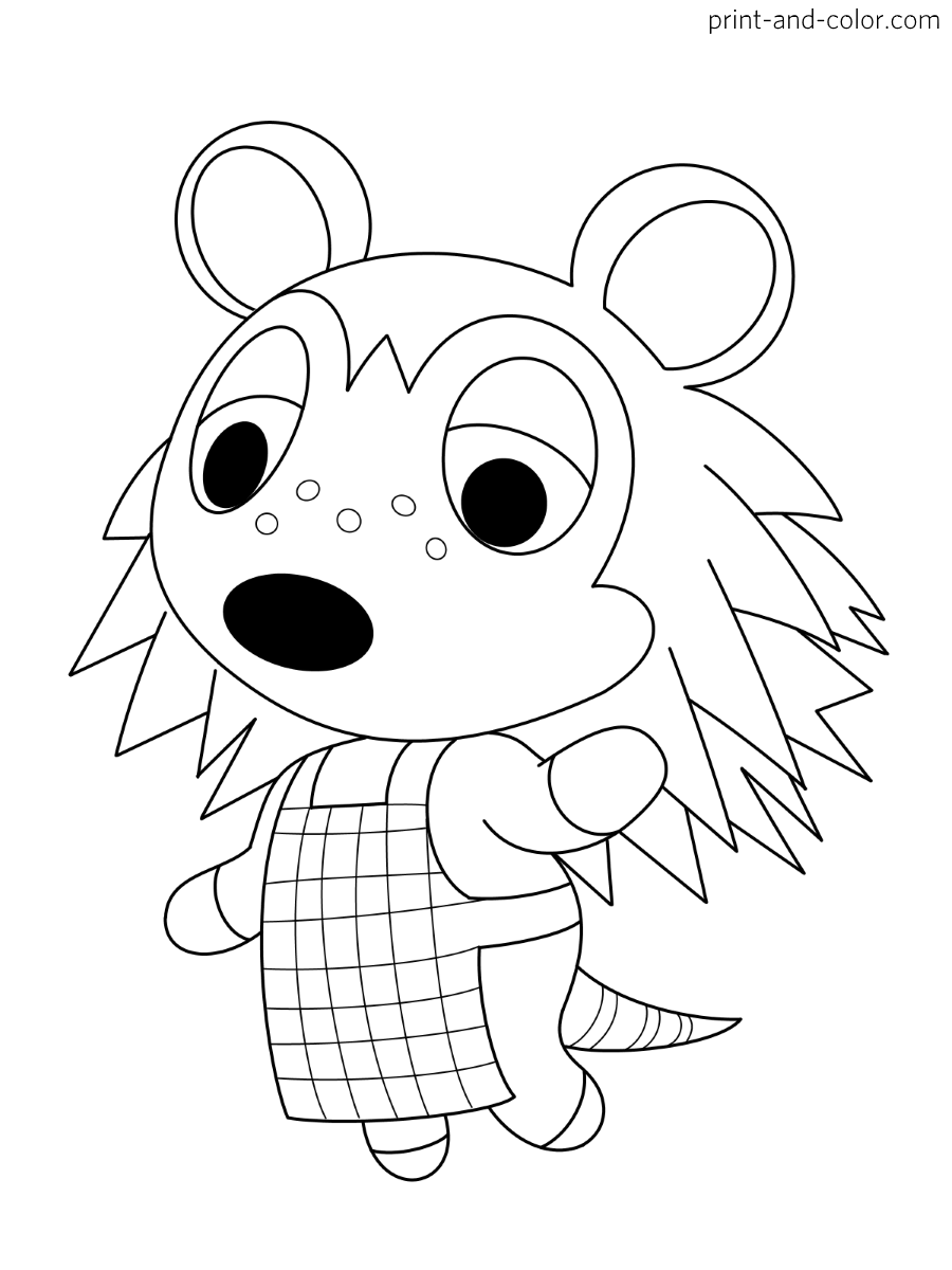 80 Animal Crossing Coloring Pages Printable 61