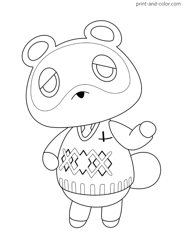 80 Animal Crossing Coloring Pages Printable 62