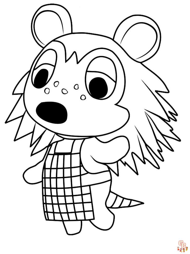 80 Animal Crossing Coloring Pages Printable 63