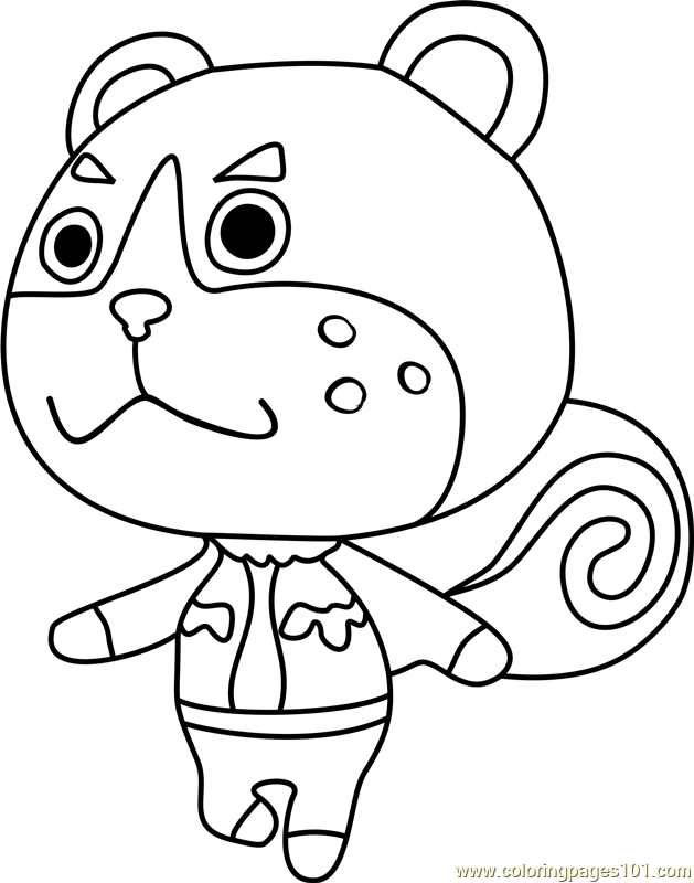 80 Animal Crossing Coloring Pages Printable 66