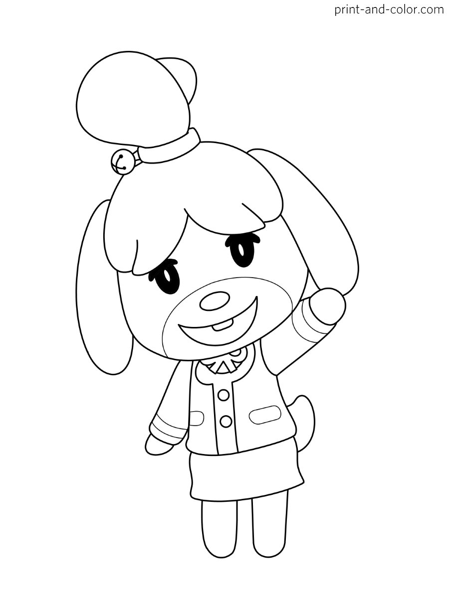 80 Animal Crossing Coloring Pages Printable 70