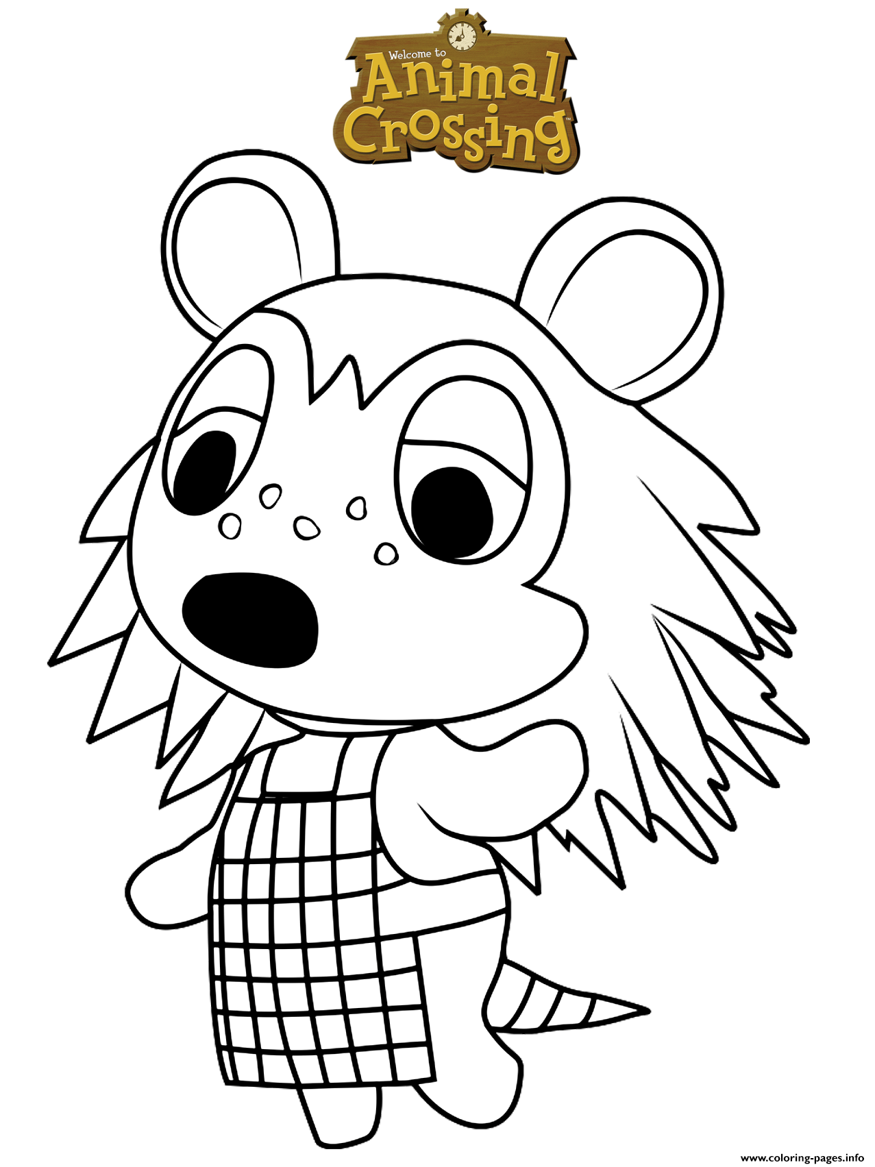 80 Animal Crossing Coloring Pages Printable 71