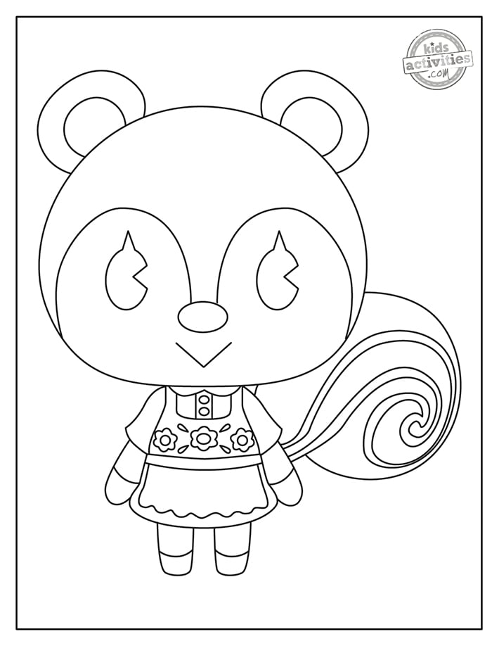 80 Animal Crossing Coloring Pages Printable 73