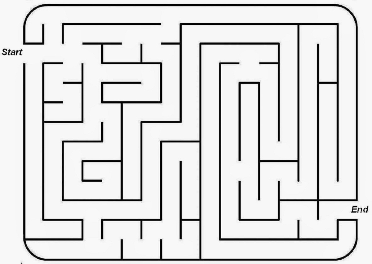 83 Easy Mazes Coloring Printable for Kids 14