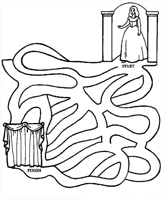 83 Easy Mazes Coloring Printable for Kids 15