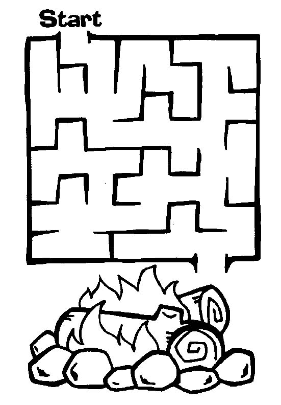 83 Easy Mazes Coloring Printable for Kids 2