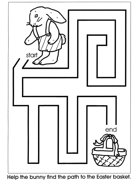 83 Easy Mazes Coloring Printable for Kids 24