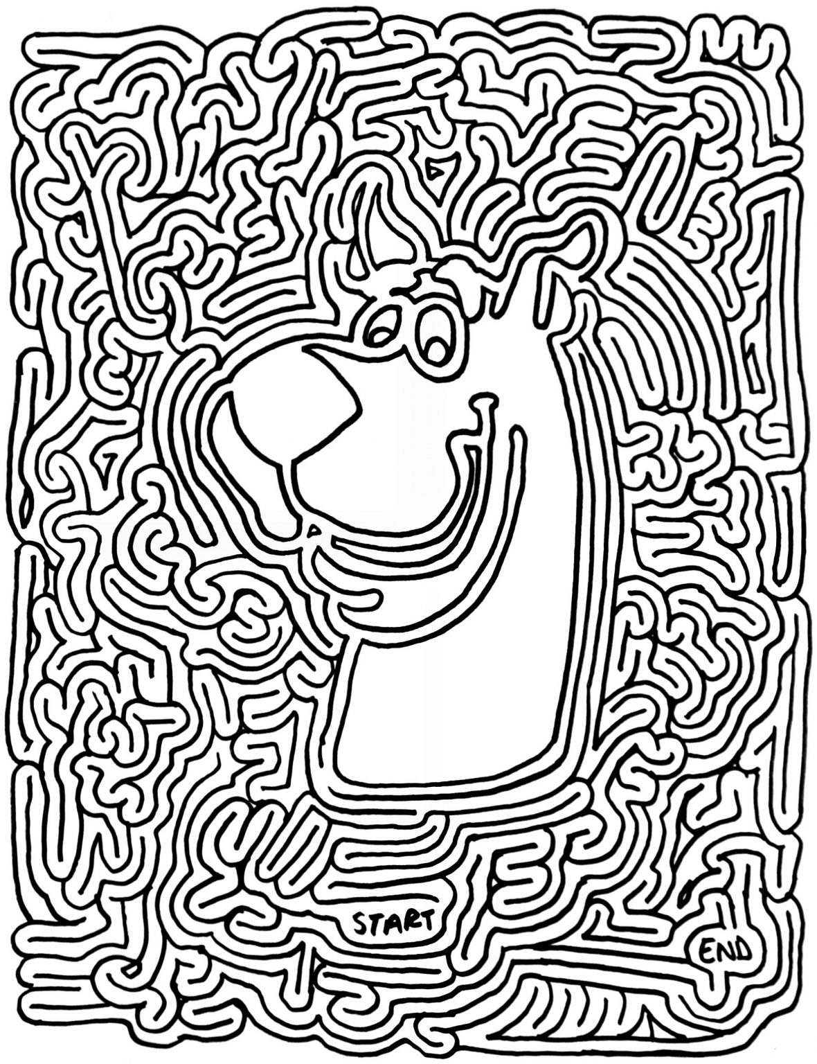 83 Easy Mazes Coloring Printable for Kids 25