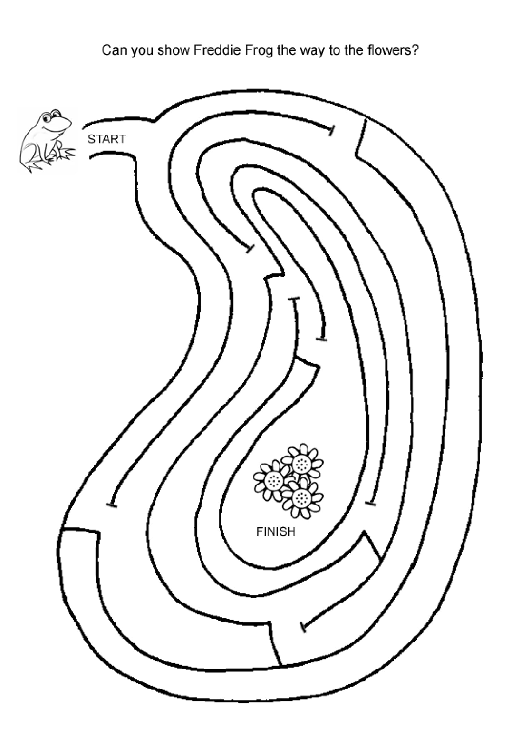 83 Easy Mazes Coloring Printable for Kids 30