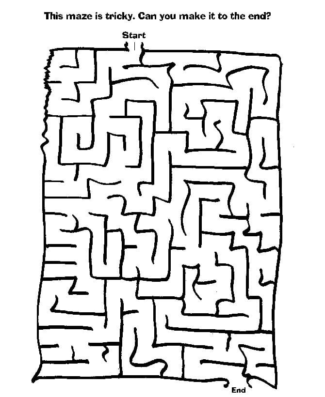 83 Easy Mazes Coloring Printable for Kids 31